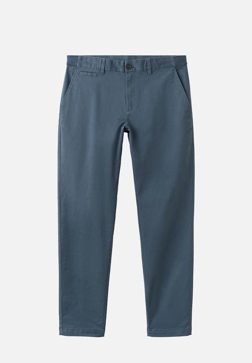 MANGO - Trousers Prato - Medium Blue