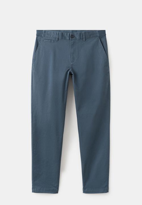 MANGO - Trousers Prato - Medium Blue