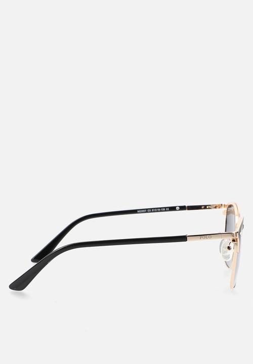 POLO - Black Polarised Cat Eye Sunglasses 51mm M23507X-C351  - Black