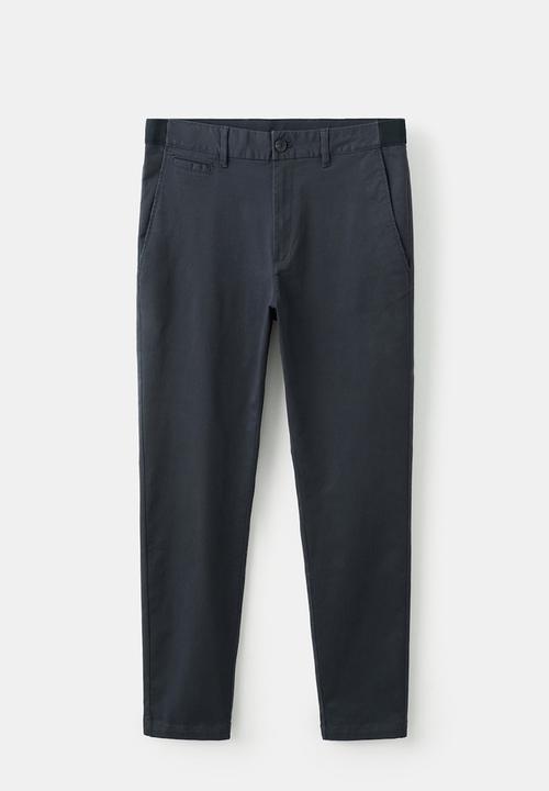 MANGO - Trousers Prato - Navy