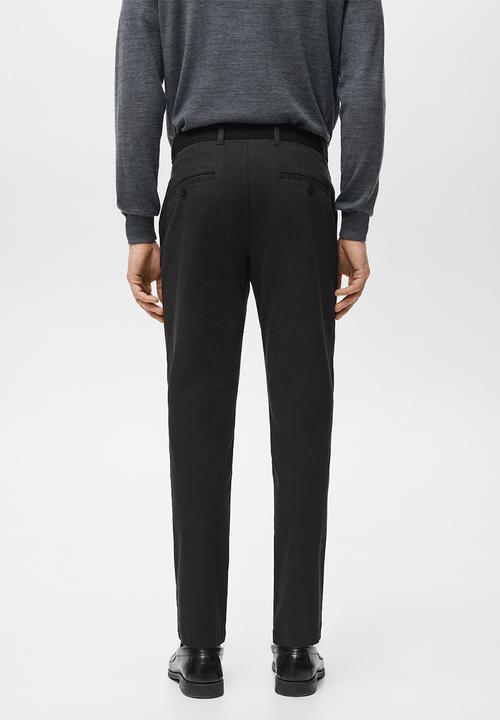 MANGO - Trousers Prato - Black
