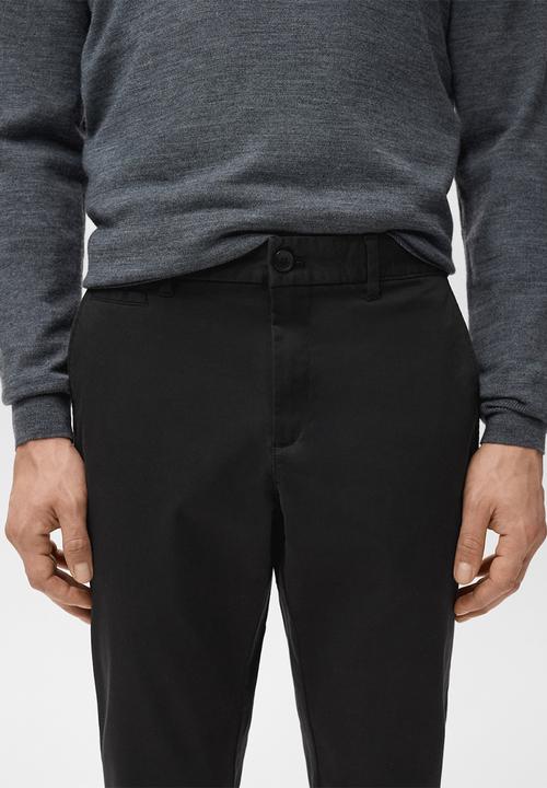 MANGO - Trousers Prato - Black