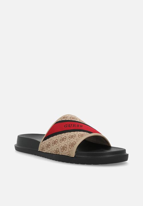 GUESS - Vellden slide- tan multi