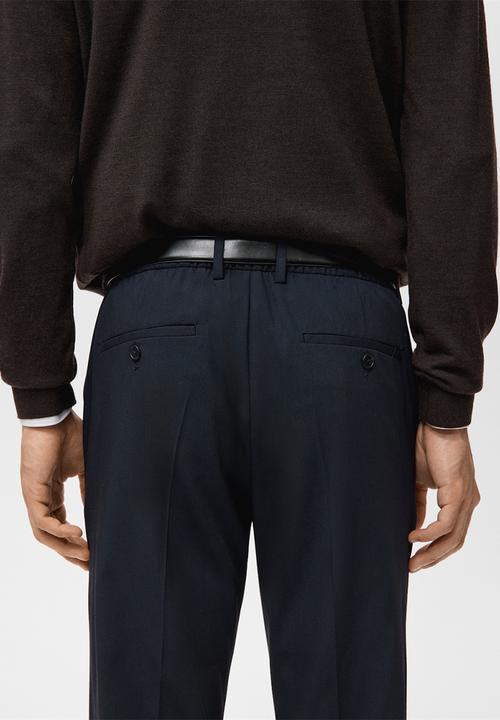 MANGO - Trousers Bologna - Navy