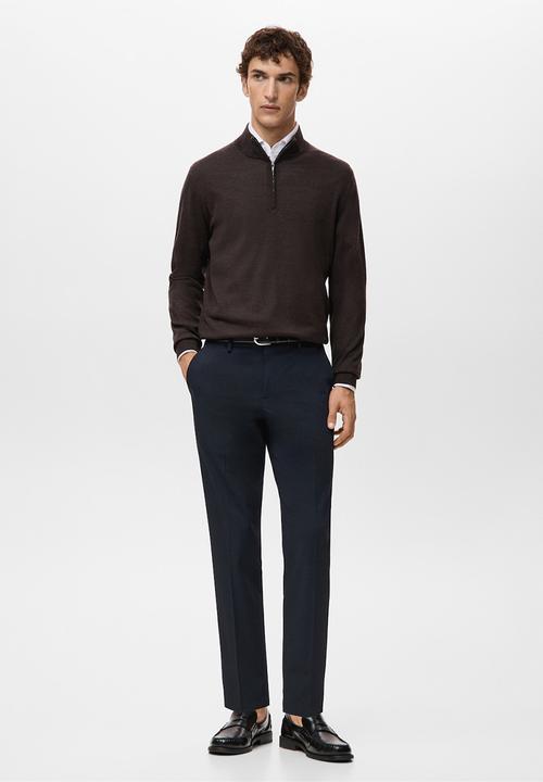 MANGO - Trousers Bologna - Navy