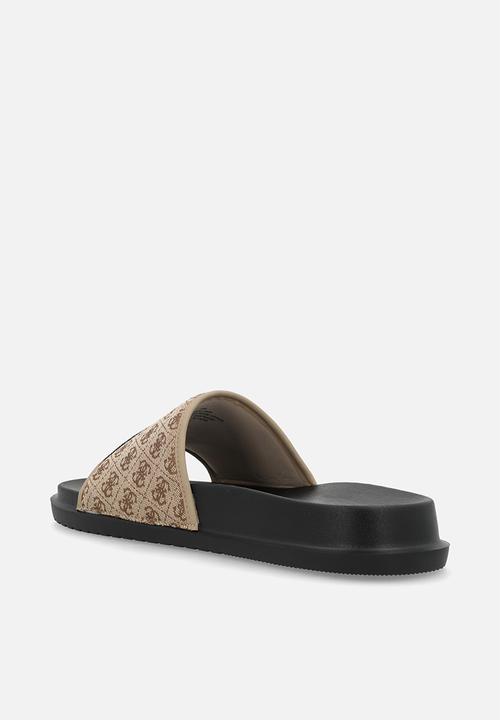 GUESS - Vellden slide- tan multi