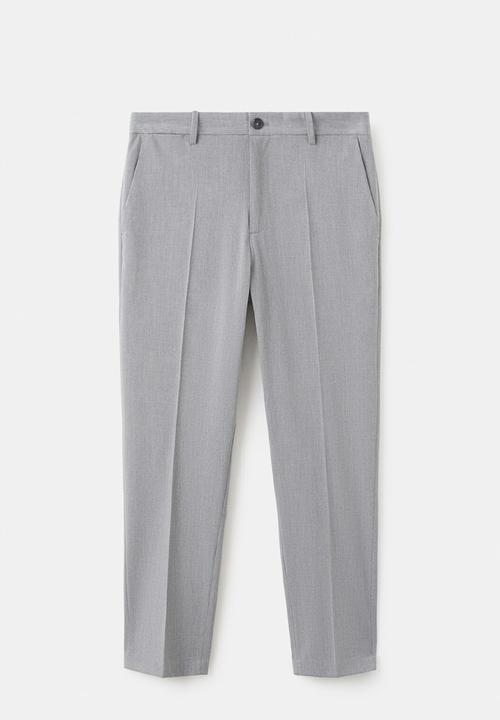 MANGO - Trousers Bologna - Light Grey Denim