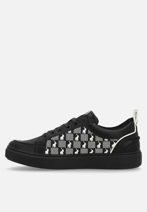 POLO - Block monogram sneaker  - black