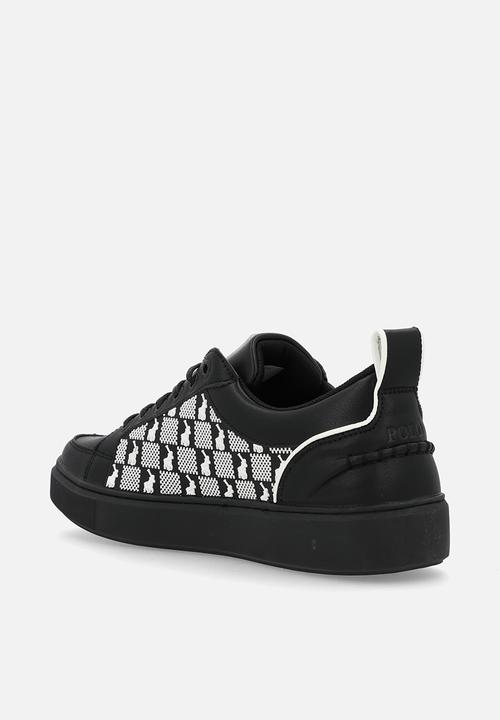 POLO - Block monogram sneaker  - black