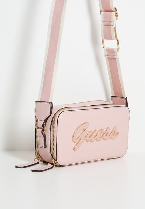 GUESS - Carrara mini crossbody bag - rose petal