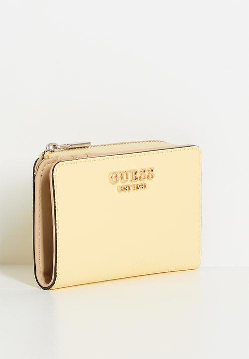 GUESS - Laurel ii sling zip card case- yellow