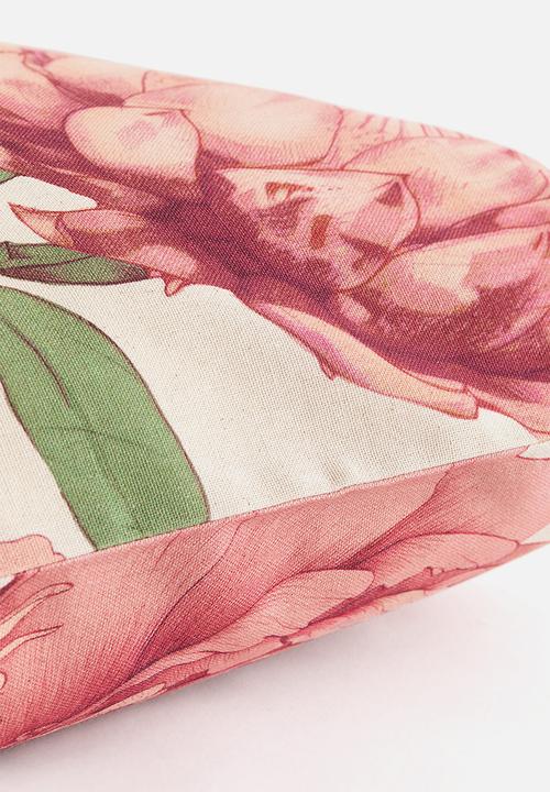 H&M - Patterned cushion cover - pink,multi