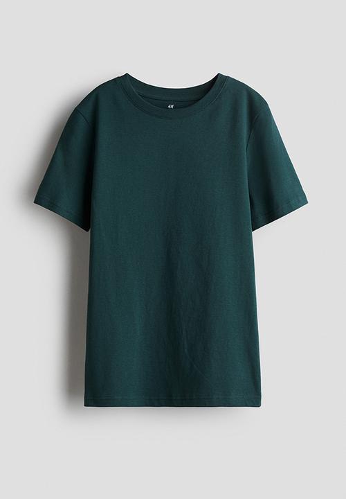 H&M - 3-pack t-shirts -  turquoise/grey marl 