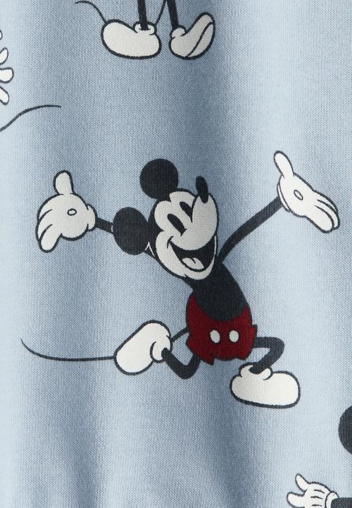 H&M - Printed sweatshirt - light blue mickey mouse