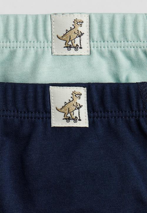 H&M - 5 pack cotton boys’ briefs - turquoise dinosaurs