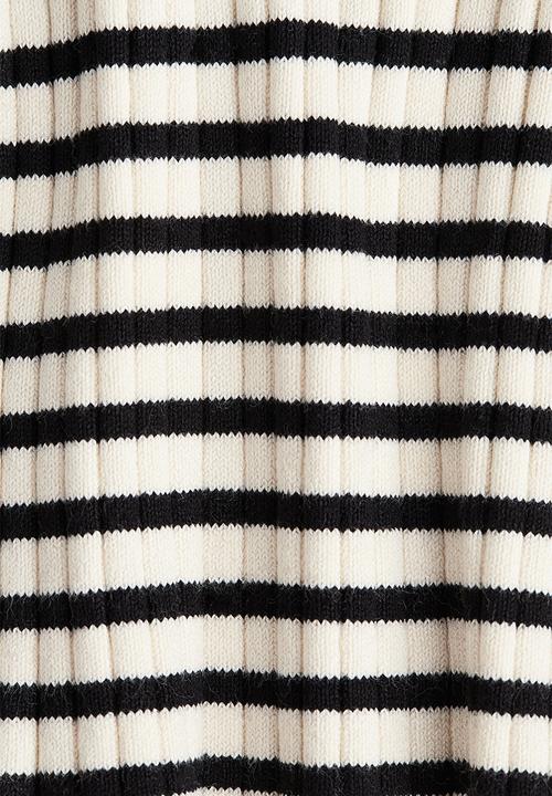H&M - Rib-knit jumper - cream striped