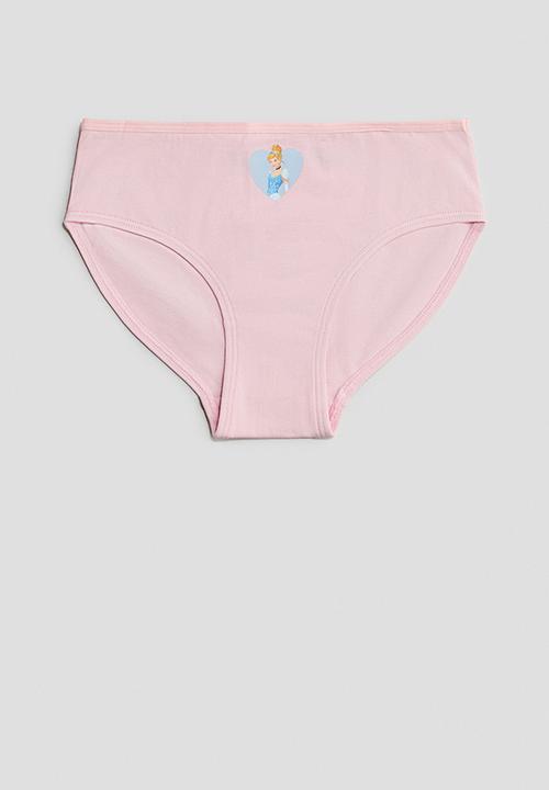 H&M - 7 pack cotton briefs - light pink disney princesses