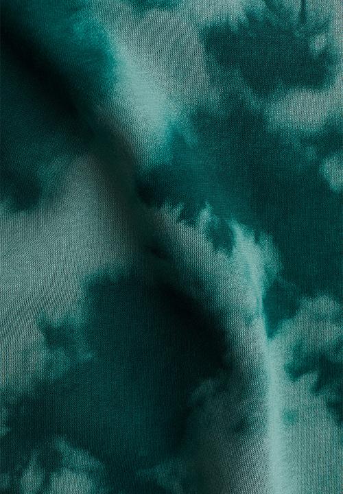 H&M - Hoodie - green tie-dye