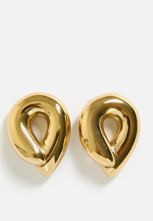 Zoe on Trend - Modern Clean Design Earrings - Gold