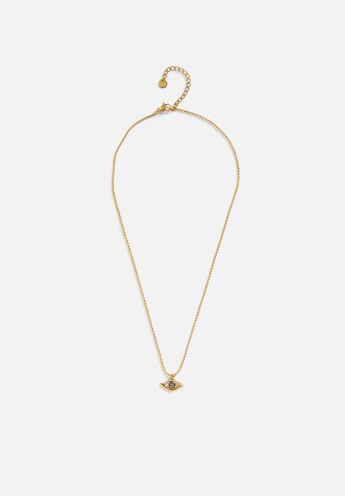 Zoe on Trend - Trendy Evil Eye Necklace - Gold