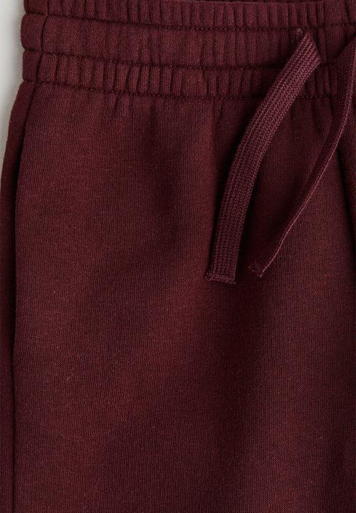 H&M - Brushed-inside joggers - dark red