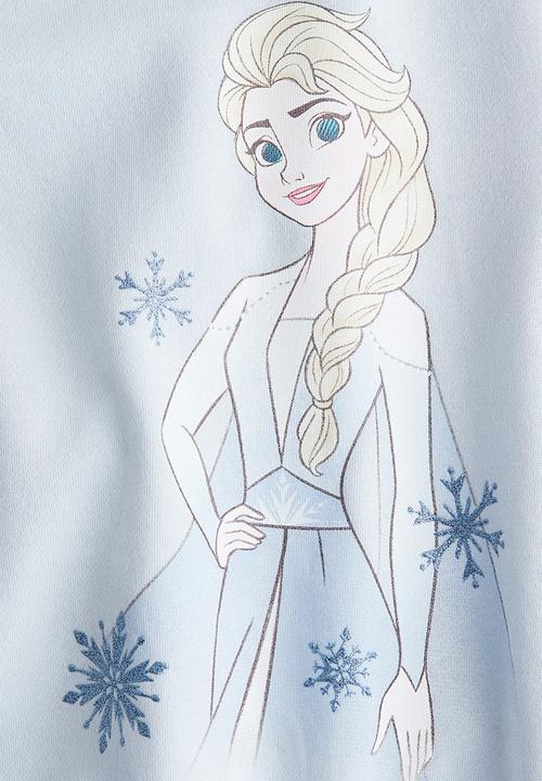 H&M - Printed sweatshirt - light blue frozen