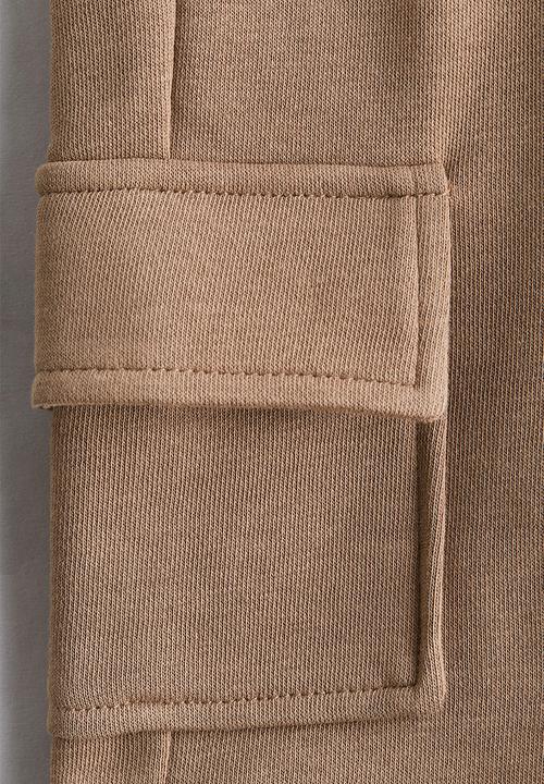 H&M - Sweatshirt cargo shorts - light brown