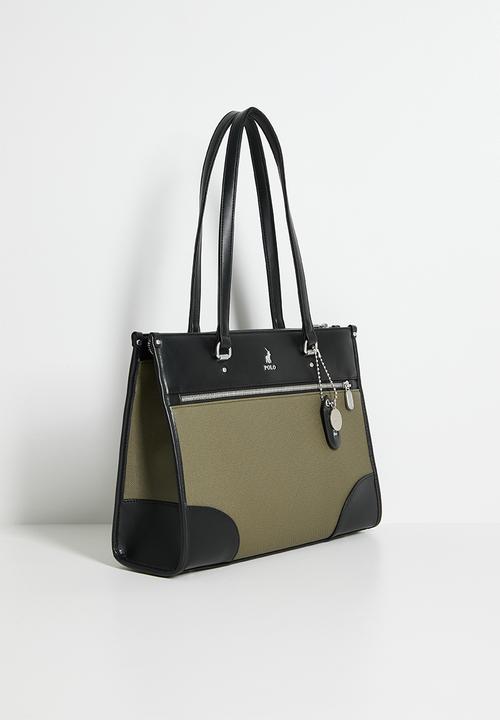 POLO - Clifton tote bag - black & olive