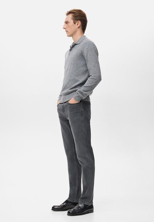 MANGO - Jeans Patrick - Open Gray