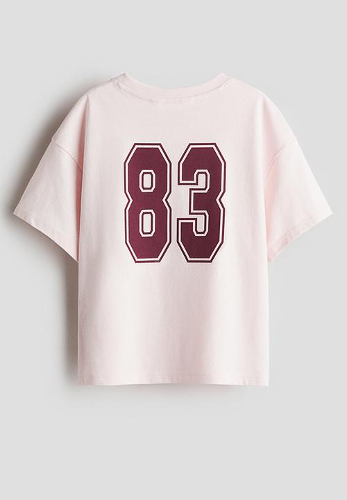 H&M - Oversized cotton t-shirt - light pink new york 