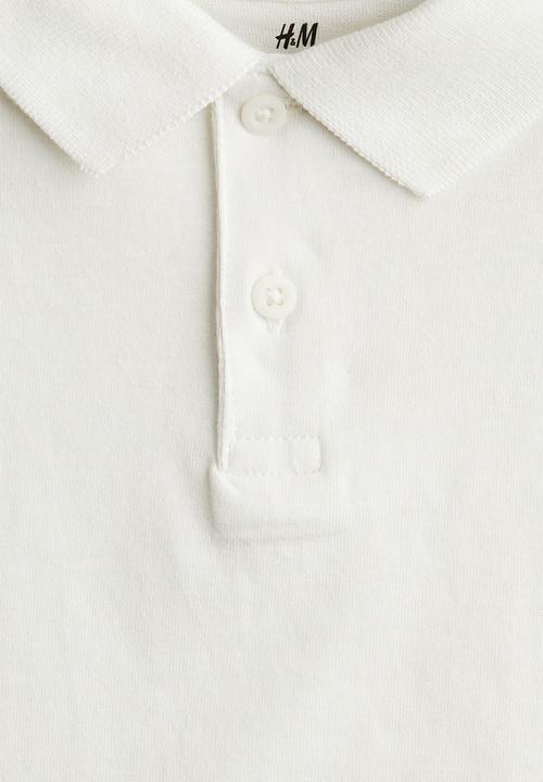 H&M - Cotton polo shirt - white