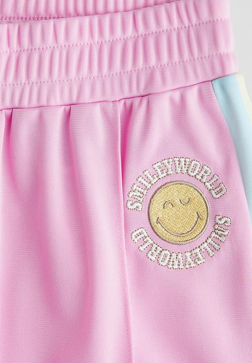 H&M - Wide-leg track pants - bubblegum pink smileyworld® 