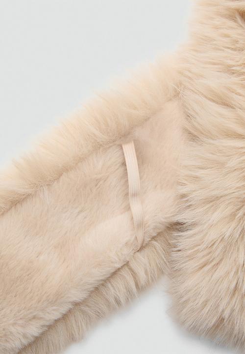 MANGO - Scarf Mink2 - Light Beige