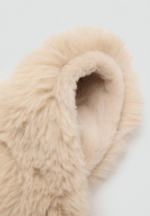 MANGO - Scarf Mink2 - Light Beige