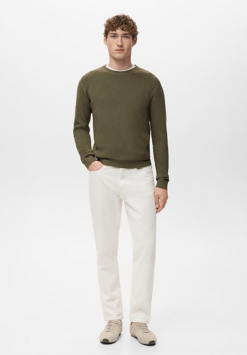 MANGO - Sweater Antigua - Dark Green