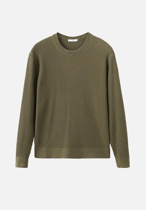 MANGO - Sweater Antigua - Dark Green