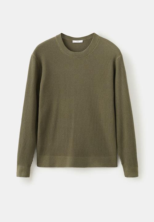 MANGO - Sweater Antigua - Dark Green