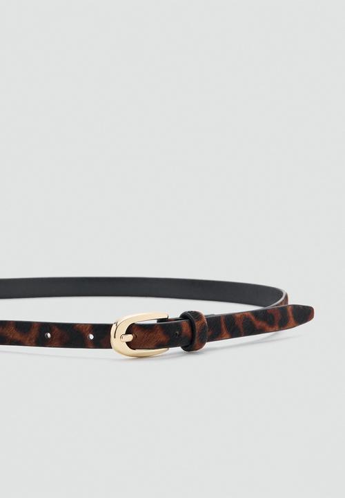MANGO - Nestor belt - black & brown