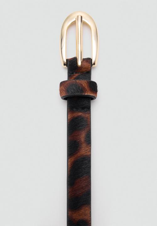 MANGO - Nestor belt - black & brown