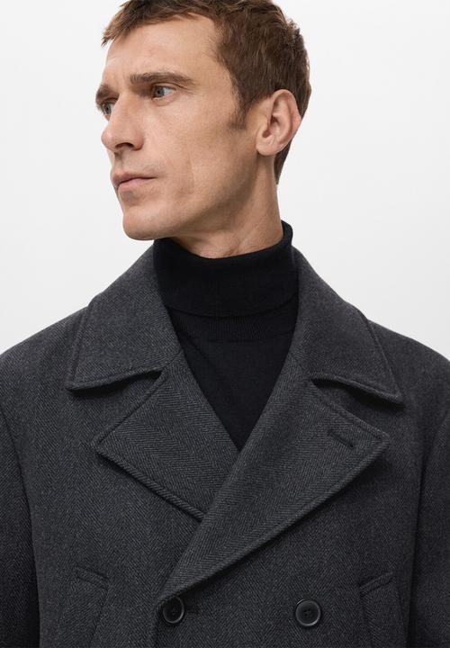 MANGO - Coat Steve - Medium Gray