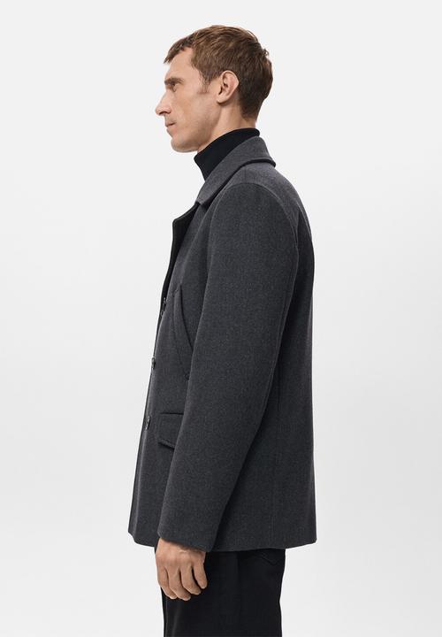 MANGO - Coat Steve - Medium Gray
