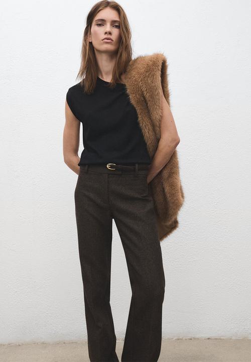MANGO - Belt Nestors - Dark Brown