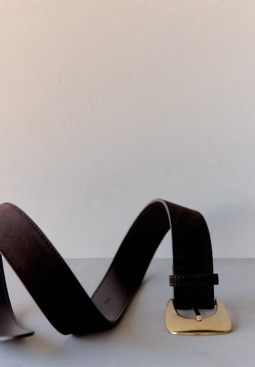 MANGO - Naim belt-dark brown