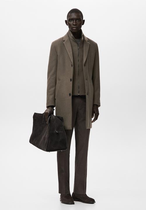 MANGO - Coat Uriel - Light-Brown