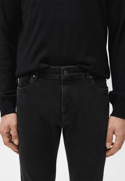 MANGO - Jeans Jude - Black Denim