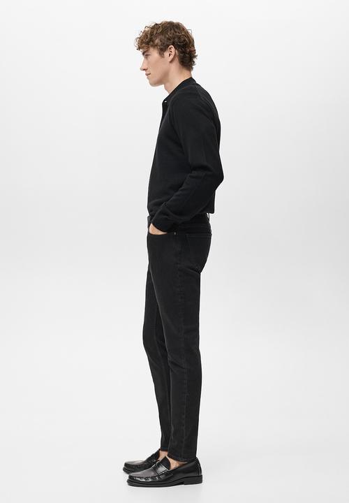MANGO - Jeans Jude - Black Denim