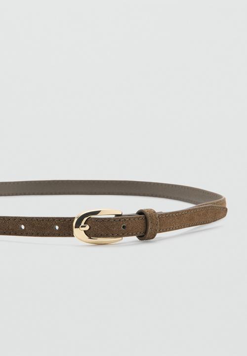 MANGO - Nestors belt-khaki