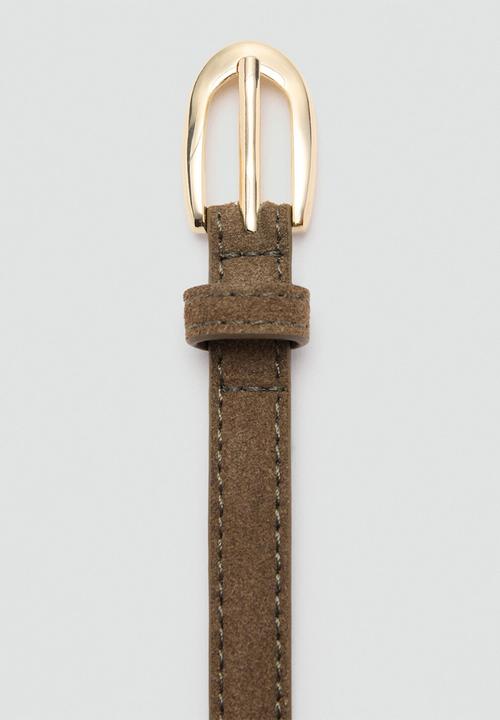 MANGO - Nestors belt-khaki
