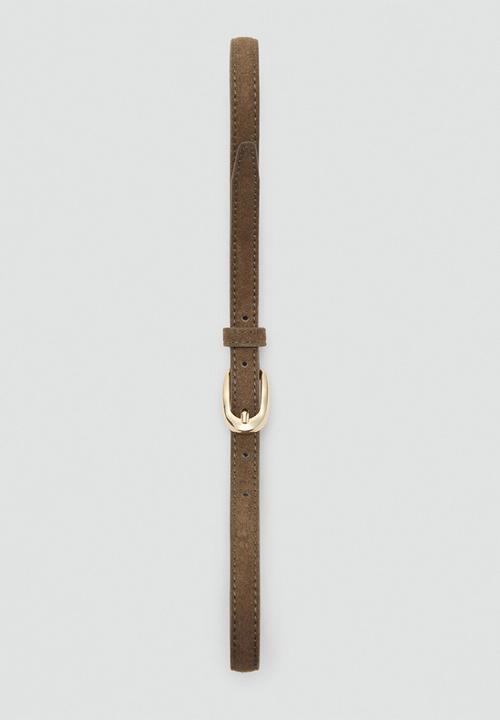 MANGO - Nestors belt-khaki