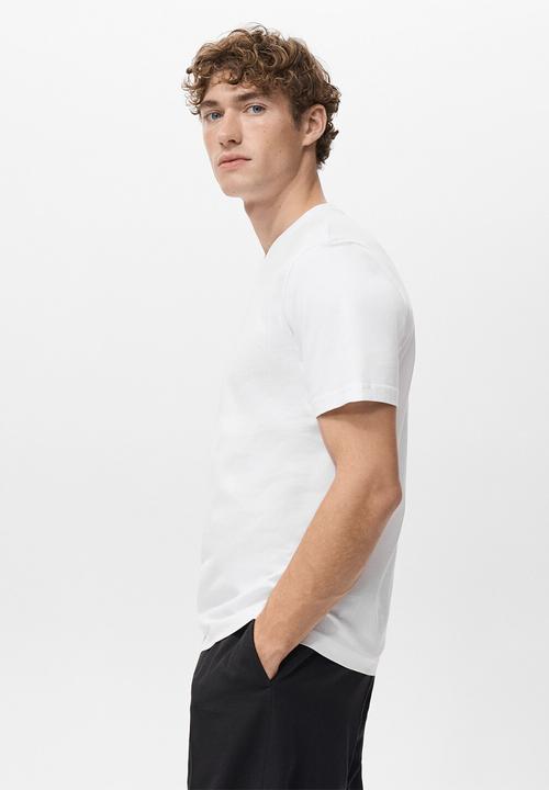 MANGO - TShirt Cherlo - White